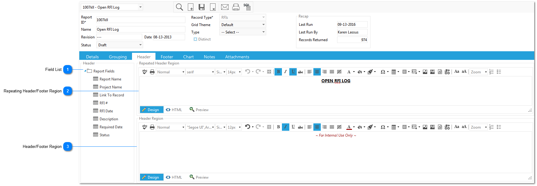 Adding Headers/Footers