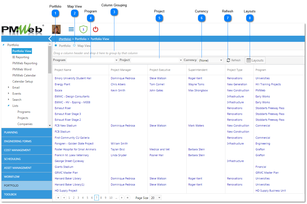 Portfolio View